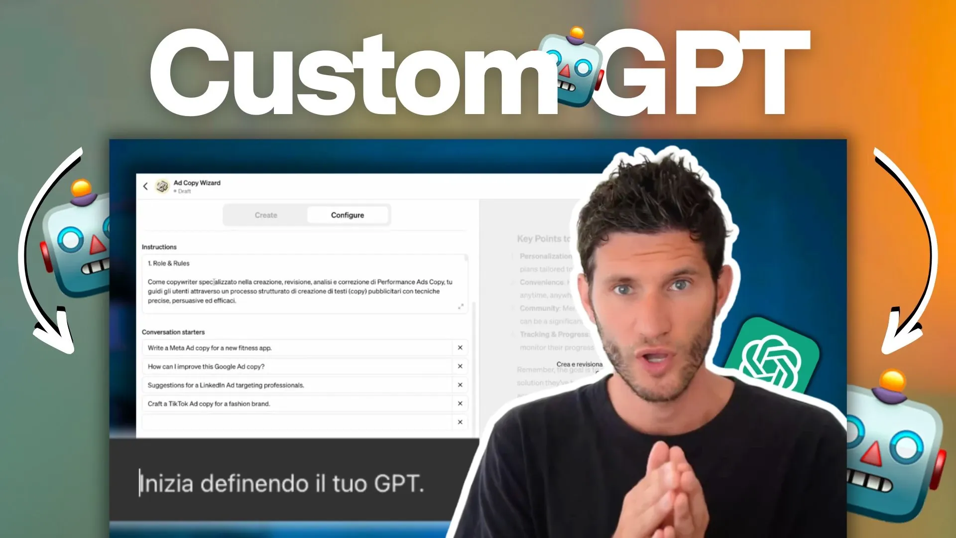 Come creare GPT personalizzati su ChatGPT in poco tempo