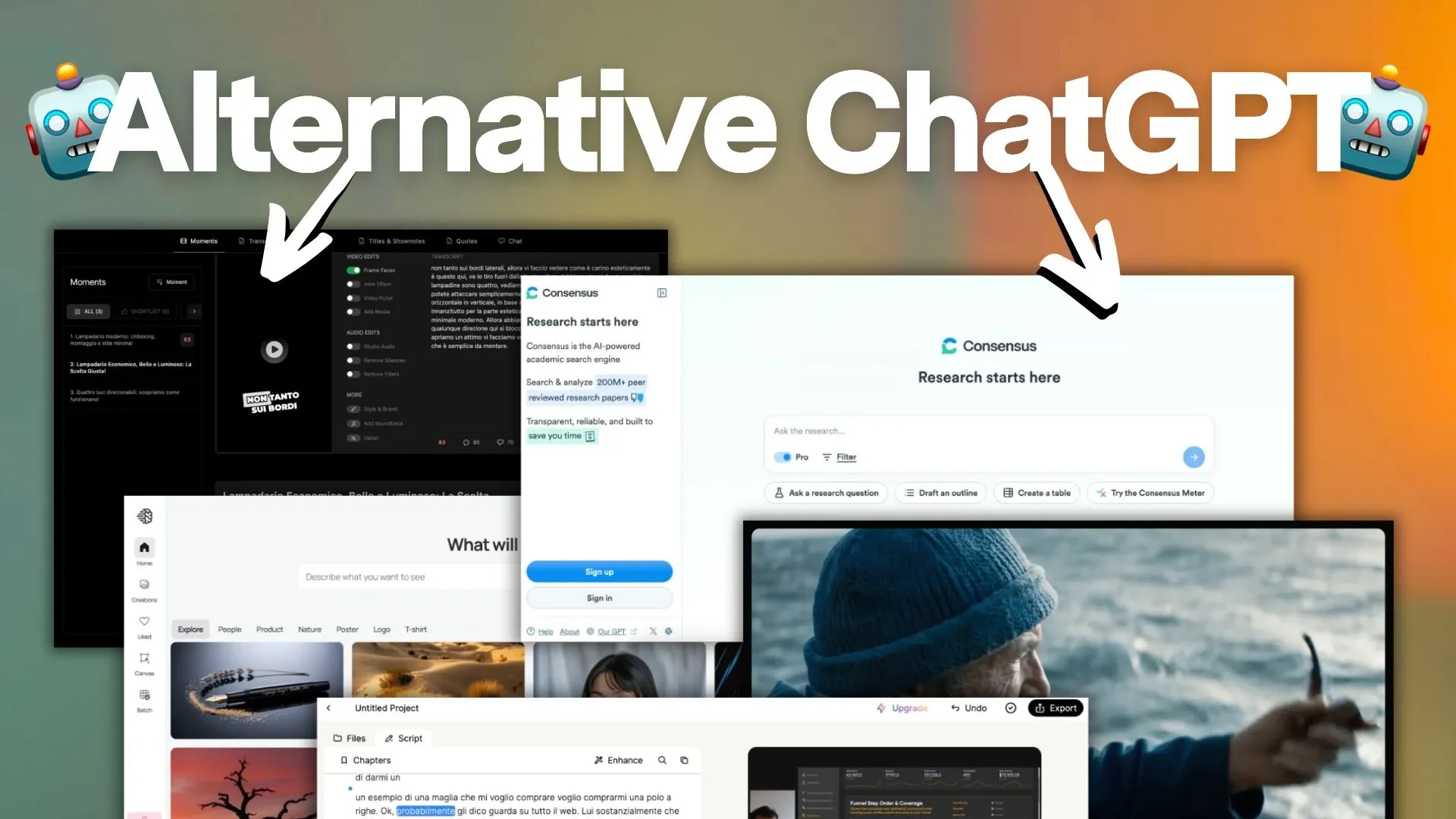 Non solo ChatGPT: ecco i migliori tool AI alternativi per il tuo lavoro